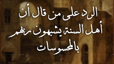 الرد على من قال أن أهل السنة يشبهون ربهم بالمحسوسات 9 424965864 1054846658891379 1760554822069280050 n الرد على من قال أن أهل السنة يشبهون ربهم بالمحسوسات
