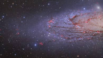 في بطلان أدلة الحدوث المبنية على النظريات الطبيعية التفسيرية 10 M31 RGB HA Master JPG Tony Hallas2 في بطلان أدلة الحدوث المبنية على النظريات الطبيعية التفسيرية